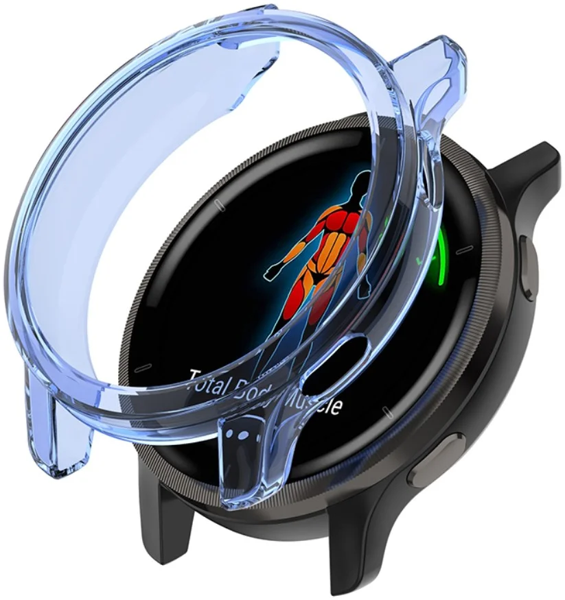 Garmin Venu 2S Hoesje - Flexibel TPU Bumper - Transparant Blauw afbeelding 1