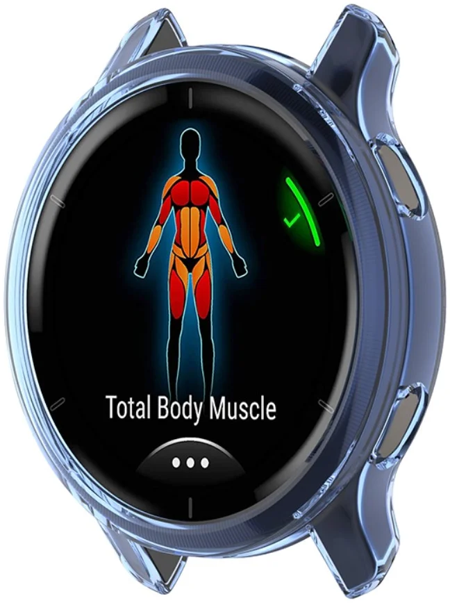 Garmin Venu 2S Hoesje - Flexibel TPU Bumper - Transparant Blauw afbeelding 3