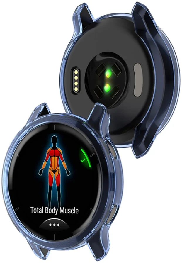 Garmin Venu 2S Hoesje - Flexibel TPU Bumper - Transparant Blauw afbeelding 5