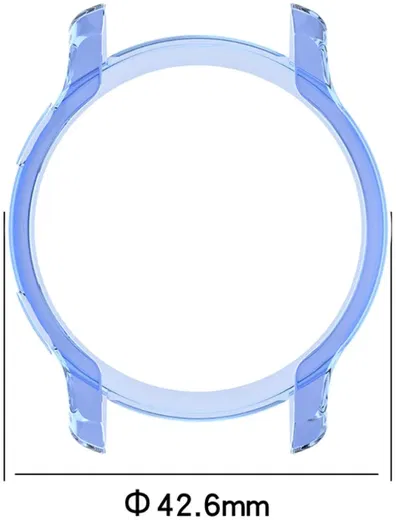 Garmin Venu 2S Hoesje - Flexibel TPU Bumper - Transparant Blauw afbeelding 7