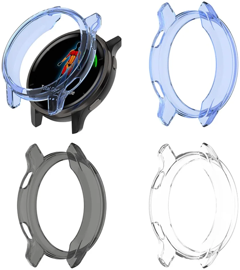 Garmin Venu 2S Hoesje - Flexibel TPU Bumper - Transparant Blauw afbeelding 8