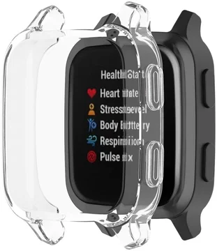 Garmin Venu SQ (2) / Venu SQ Music (2) Hoesje - TPU Bumper Case - Transparant