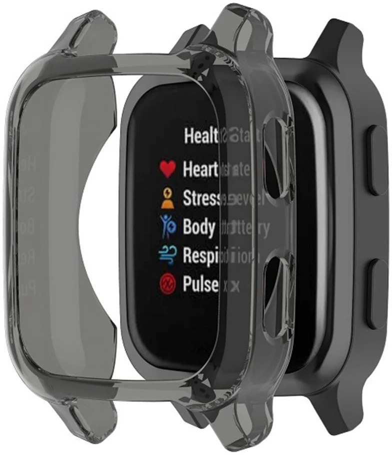 Garmin Venu SQ (2) / Venu SQ Music (2) Hoesje - TPU Bumper Case - Zwart afbeelding 1