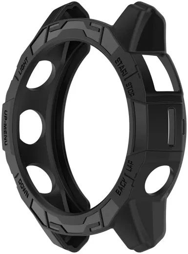 Garmin Fenix 7 / 7 Pro Hoesje - TPU Bumper Case - Zwart afbeelding 3