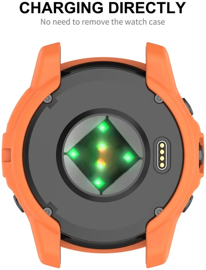 Garmin Fenix 7 / 7 Pro Hoesje - TPU Bumper Cover Case - Zwart afbeelding 5