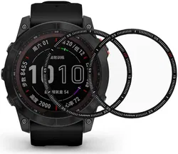 Garmin Fenix 7 Screen Protector - PMMA Folie Zwart (2-Pack) afbeelding