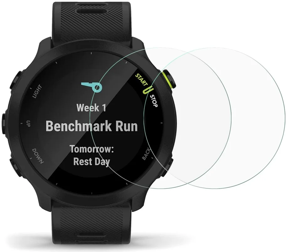 Garmin Forerunner 55 Screen Protector - Tempered Glass (2-Pack) afbeelding 1