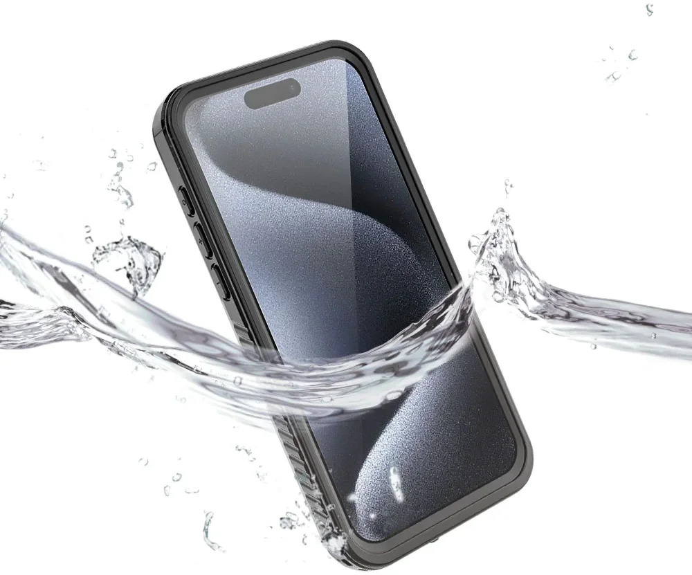 Armor-X iPhone 15 Pro Hoesje IP68 Waterdicht MagSafe Case Transparant afbeelding 2