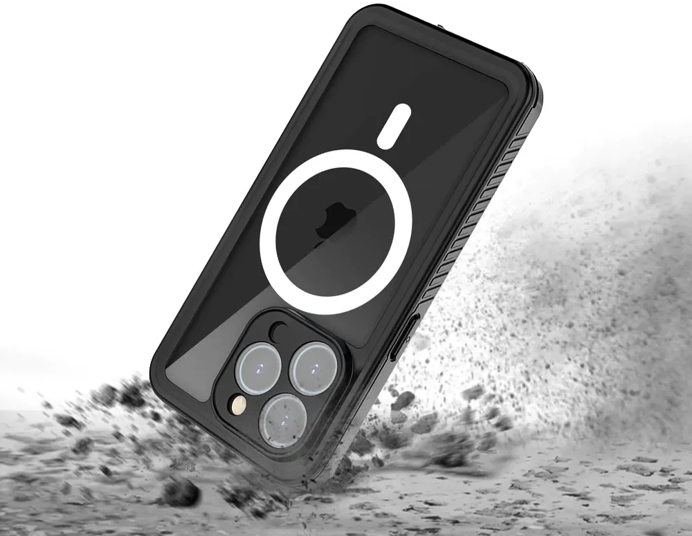 Armor-X iPhone 15 Pro Hoesje IP68 Waterdicht MagSafe Case Transparant afbeelding 4