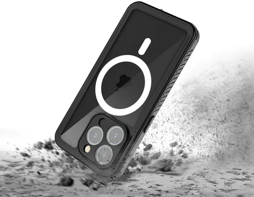 Armor-X iPhone 15 Pro Hoesje IP68 Waterdicht MagSafe Case Transparant afbeelding 4