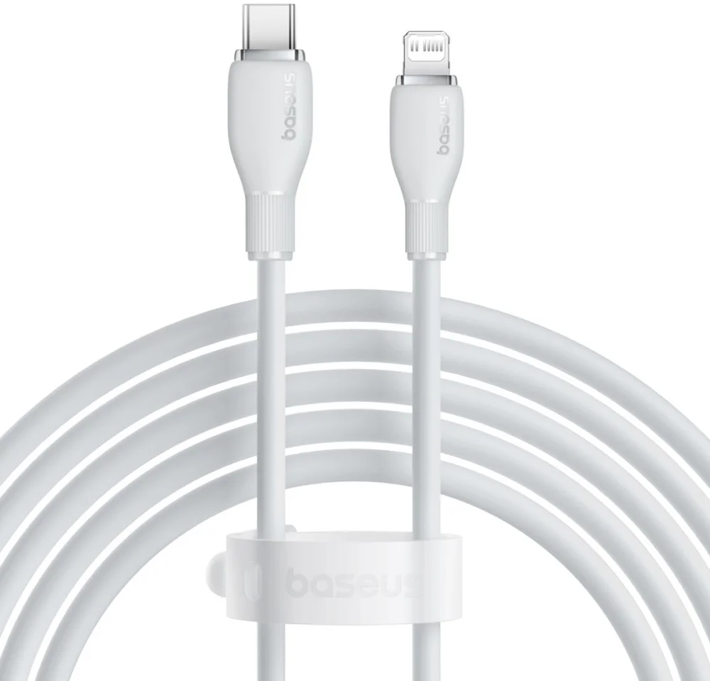 Baseus Pudding USB-C naar Apple Lightning Kabel PD 20W 2M Wit afbeelding 1