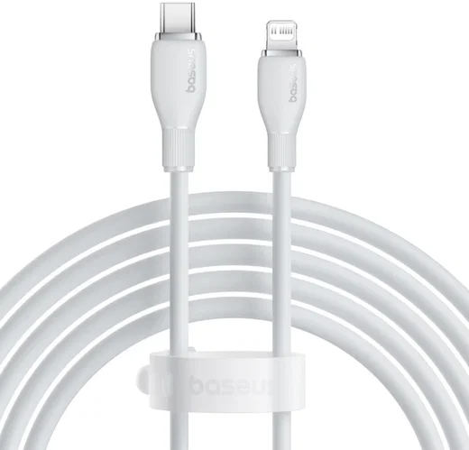 Baseus Pudding USB-C naar Apple Lightning Kabel PD 20W 2M Wit afbeelding 1
