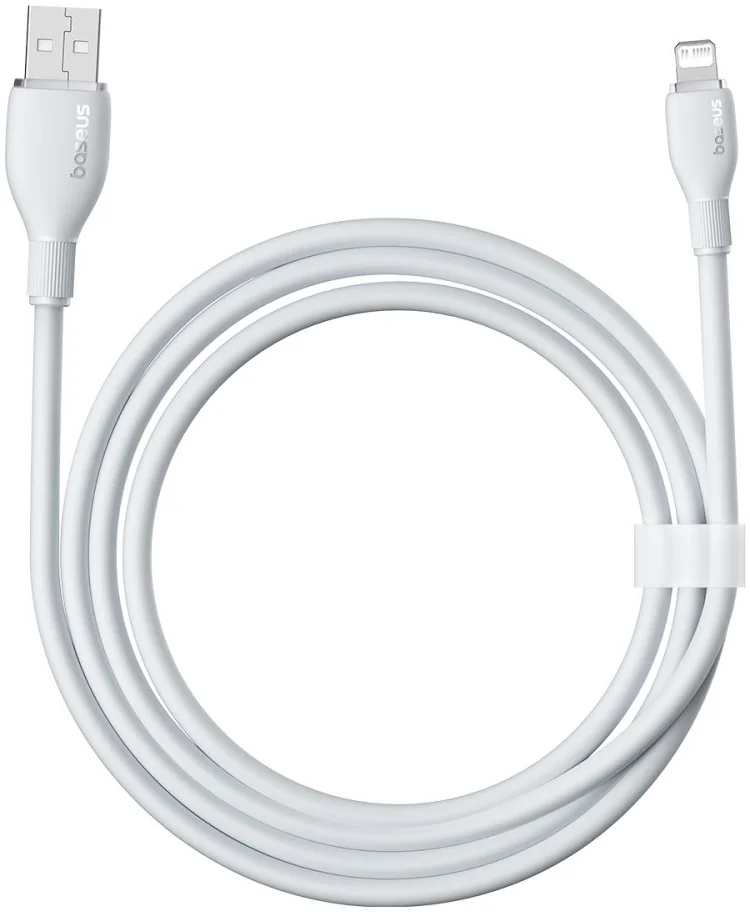 Baseus Pudding USB-C naar Apple Lightning Kabel PD 20W 2M Wit afbeelding 2