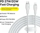Baseus Pudding USB-C naar Apple Lightning Kabel PD 20W 2M Wit afbeelding 4