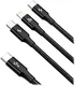 Baseus 3-in-1 USB-C naar Lightning/USB-C/Micro-USB Kabel 1.5M Zwart afbeelding 2