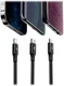 Baseus 3-in-1 USB-C naar Lightning/USB-C/Micro-USB Kabel 1.5M Zwart afbeelding 7