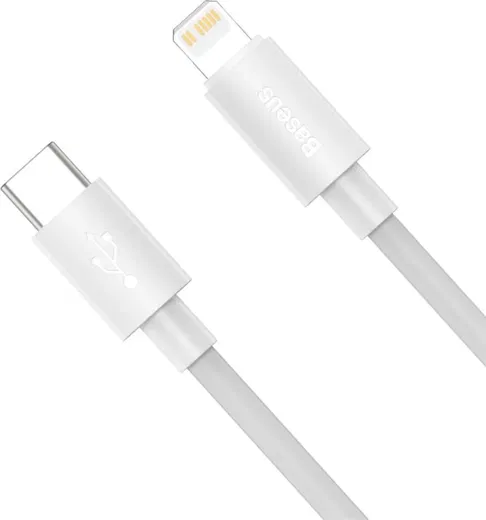 Baseus USB-C naar Apple Lightning Kabel 20W PD 1.5M Wit (2-Pack) afbeelding 2