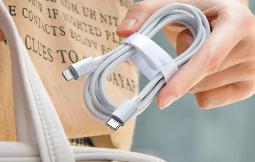 Baseus USB-C naar Apple Lightning Kabel 20W PD 1.5M Wit (2-Pack) afbeelding 9