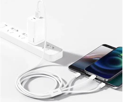 Baseus Superior 3-in-1 USB naar Lightning/USB-C/MicroUSB Kabel 1.5M afbeelding 12