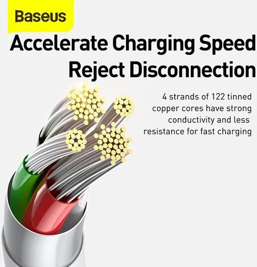 Baseus Superior 3-in-1 USB naar Lightning/USB-C/MicroUSB Kabel 1.5M afbeelding 5