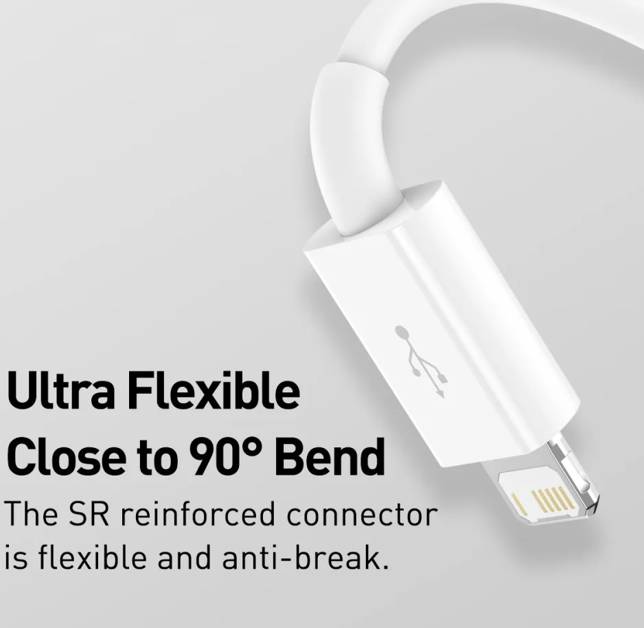 Baseus Superior 3-in-1 USB naar Lightning/USB-C/MicroUSB Kabel 0.5M afbeelding 4
