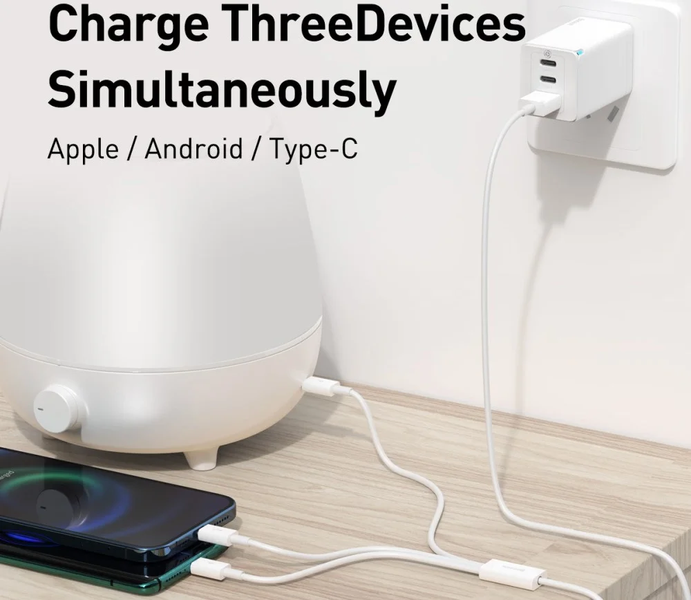 Baseus Superior 3-in-1 USB naar Lightning/USB-C/MicroUSB Kabel 0.5M afbeelding 7