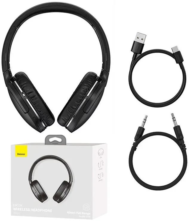 Baseus Encok Pro Draadloze Koptelefoon Bluetooth 5.3 Zwart afbeelding 11