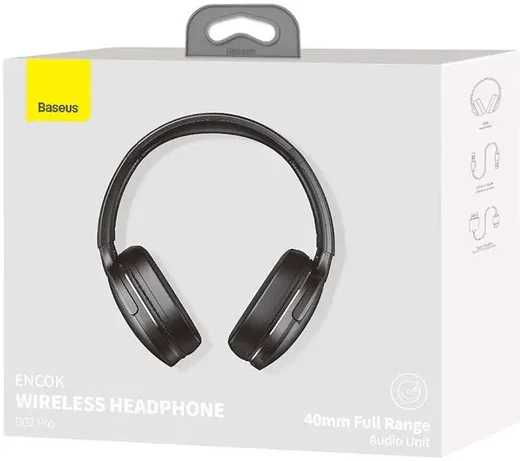 Baseus Encok Pro Draadloze Koptelefoon Bluetooth 5.3 Zwart afbeelding 12