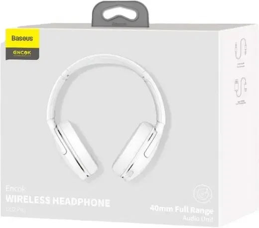 Baseus Encok Pro Draadloze Koptelefoon Bluetooth 5.3 Wit afbeelding 13