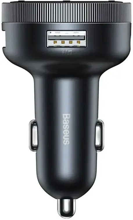 Baseus Draadloze Bluetooth FM Transmitter Auto Snellader 18W Zwart afbeelding 2