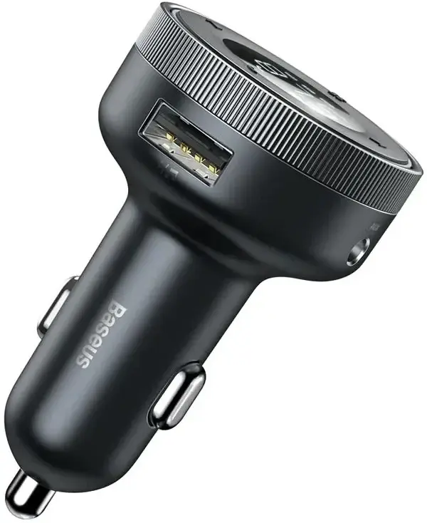 Baseus Draadloze Bluetooth FM Transmitter Auto Snellader 18W Zwart afbeelding 3