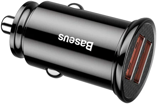 Baseus Dubbele USB Poort Autolader 30W met Quick Charge 3.0 Zwart afbeelding 2