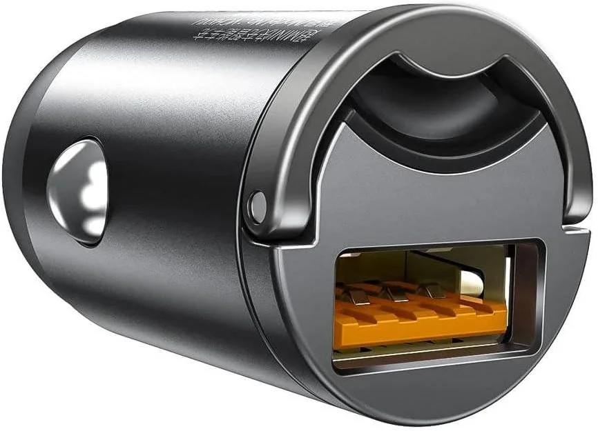 Baseus Tiny Star Mini Autolader 30W met Quick Charge Grijs afbeelding 1