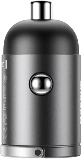 Baseus Tiny Star Mini Autolader 30W met Quick Charge Grijs afbeelding 9