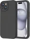 Apple iPhone 15 Hoesje Camera Bescherming Siliconen Back Cover Zwart