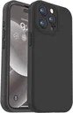 Apple iPhone 15 Pro Hoesje met Camera Bescherming Siliconen Zwart