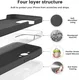 Apple iPhone 15 Pro Hoesje met Camera Bescherming Siliconen Zwart afbeelding 2