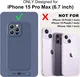Apple iPhone15 Pro Max Hoesje Camera Bescherming Siliconen Donkerblauw afbeelding 2