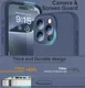 Apple iPhone15 Pro Max Hoesje Camera Bescherming Siliconen Donkerblauw afbeelding 5