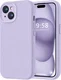 Apple iPhone 15 Hoesje Camera Bescherming Siliconen Back Cover Lila