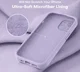 Apple iPhone 15 Hoesje Camera Bescherming Siliconen Back Cover Lila afbeelding 4
