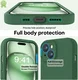 Apple iPhone 15 Hoesje Camera Bescherming Siliconen Back Cover Groen afbeelding 3