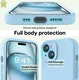 Apple iPhone 15 Hoesje Camera Bescherming Siliconen Back Cover Lichtblauw afbeelding 3
