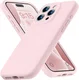 Apple iPhone 15 Pro Max Hoesje met Camera Bescherming Siliconen Roze