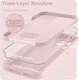 Apple iPhone 15 Pro Max Hoesje met Camera Bescherming Siliconen Roze afbeelding 2