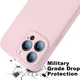 Apple iPhone 15 Pro Max Hoesje met Camera Bescherming Siliconen Roze afbeelding 3