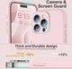 Apple iPhone 15 Pro Max Hoesje met Camera Bescherming Siliconen Roze afbeelding 5