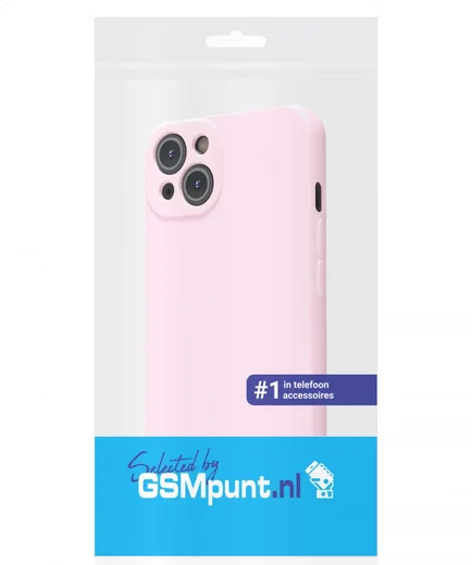 Apple iPhone 13 Hoesje met Camera Bescherming Dun TPU Back Cover Roze afbeelding 7