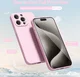 Apple iPhone 15 Pro Max Hoesje met Camera Bescherming Dun TPU Roze afbeelding 2