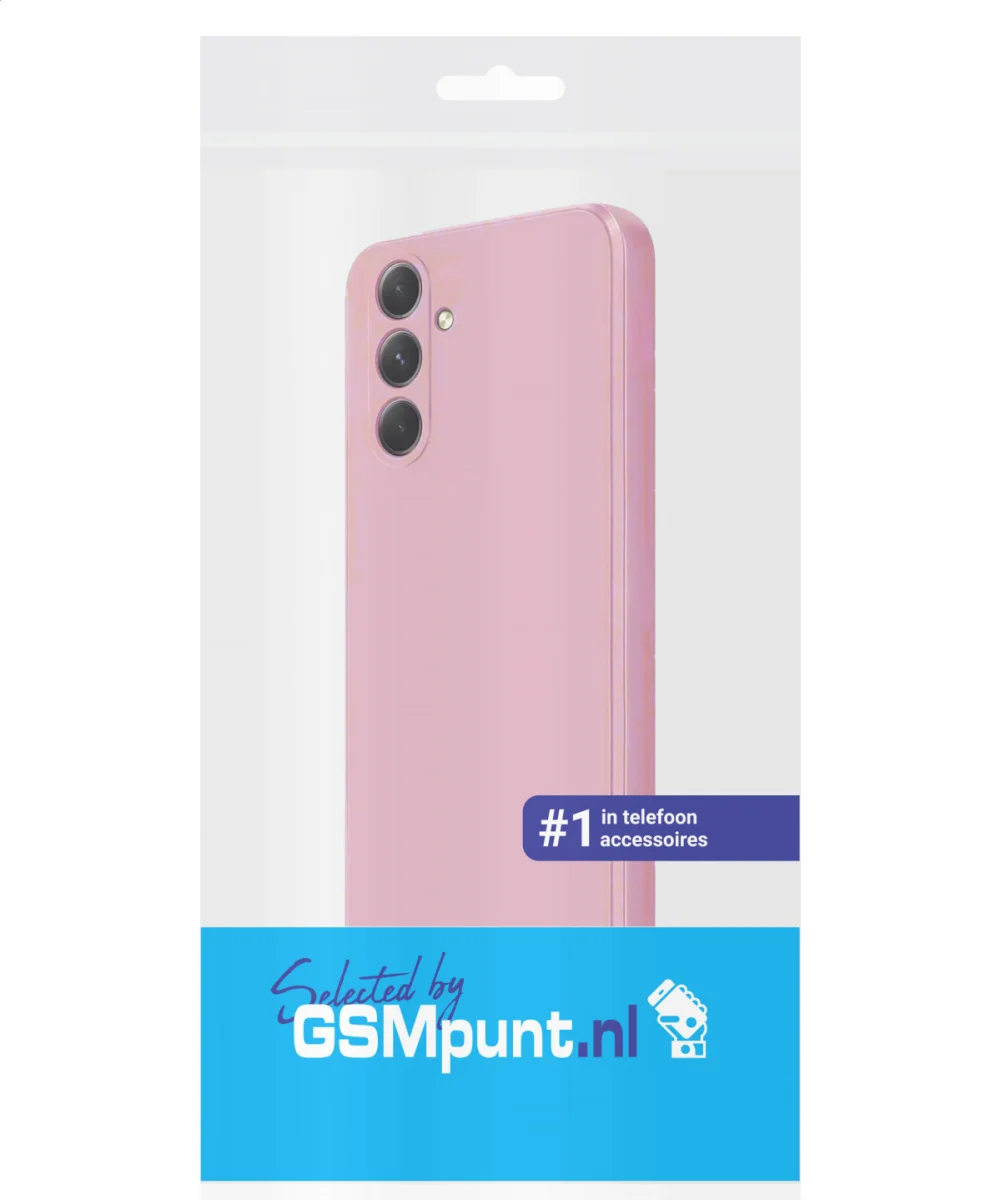 Samsung Galaxy A54 Hoesje Camera Bescherming Dun TPU Back Cover Roze afbeelding 6